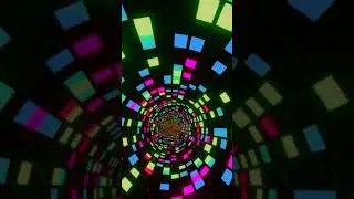 [4K] Neon Tunnel Of Bassline #Shorts