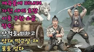 계곡물에 떠내려가는 새끼 호랑이를 살려준 덕분에 산적 떼를 피하고 3대가 먹고살 재물을 얻은 소금 장수 | 야담 | 옛날이야기 | 전래동화 | 수면동화#야담 #민담 #전설 #설화