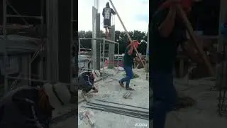 Nag baklas ng porma sa poste sa 2flr 