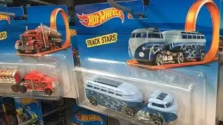 Off The Pegs: Trackin' Trucks Return! Hot Wheels Track Stars Trucks (toy cars in-store video)