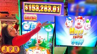 Chasing the GRAND JACKPOT on Stagecoach Riches AND Huff N Triple Puff!