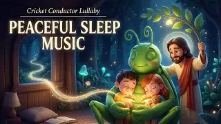 Cricket Conductor Lullaby 🦗 | Peaceful Sleep Music with God’s Love 🙏
