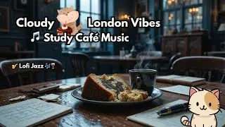 🎧 Study cafe music with Vanilla & Chocolate 🍰☕ | Smooth Afternoon Focus Music 🌧️🎶 Cloudy Music 🌧️☕