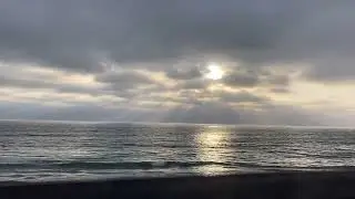 Sunset over the Pacific Ocean 
