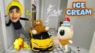DEV AYICIK LAMBORGHİNİ Yİ KULLANDI ! POYRAZIN ARKADAŞI ICE CREAM BİZE GELDİ