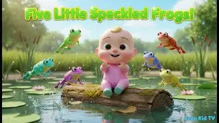 Five Little Speckled Frogs &ndash; Nursery Rhyme, Counting, and Toddler Pond Fun