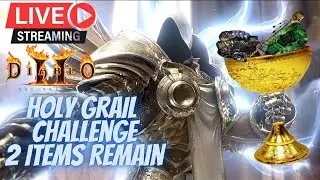 D2R, Holy Grail Challenge, Chillin Farming  !mang !itemsleft  !ber  !zod  !grail !tyrael
