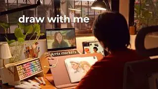 Как я раскрашиваю, используя маркеры Arrtx OROS 90