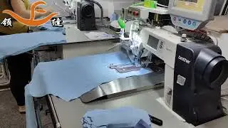 Automatic shirt sleeve fork machine Made Easy? Learn in 1 Min  0% Defect Rate!  save 5 workes