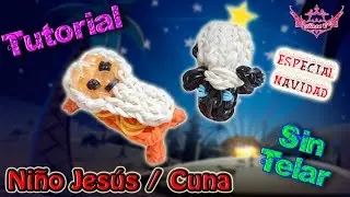 &hearts; Tutorial[ESPECIAL NAVIDAD]: Ni&ntilde;o Jes&uacute;s / cuna (sin telar) &hearts;
