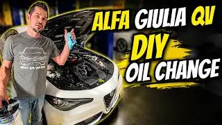 The Best Alfa Giulia Quadrifoglio Oil Change and service Reset DIY