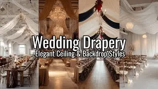 Wedding Drapery &mdash; Elegant Ceiling & Backdrop Styles