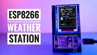 Метеостанция v2 на базе ESP8266 Nodemcu и TFT-дисплея ST7735 | Получайте информацию о местном вре...