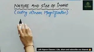 Amazing trick to find Nature and Size of image using linear Magnification | #shorts