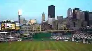 Pittsburgh, Pennsylvania from PNC Park behind home plate