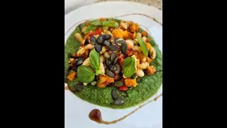 Healthy Vegan Hokkaido Pumpkin & White Bean Recipe with Fennel Spiced Cashew Sauce