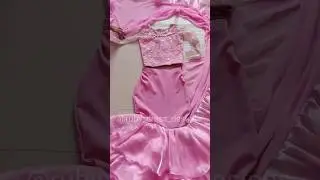 organza frill saree cutting and stitching/part 2 mermaid dress cutting & stitching/organza saree