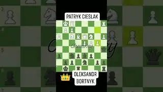 Oleksandr Bortnyk beats Patryk Cieslak #chesskey