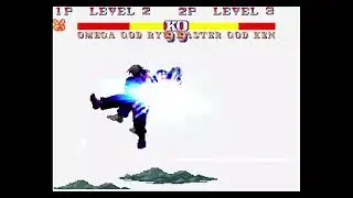 BEST MUGEN FIGHTS OMEGA GOD RYU vs MASTER GOD KEN