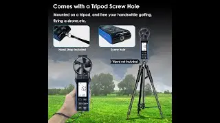 Air Flow CFM Anemometer Digital Wind Gauge 5000D