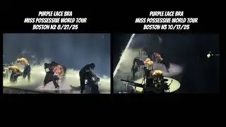 Сравнение результатов выступления Тейт Макрей с бюстгальтером &laquo;Purple Lace Bra&raquo; (Бостон, N2 и N3)