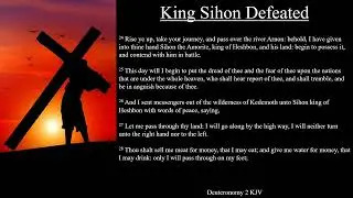 Deuteronomy 2:24-37 KJV | King Sihon Defeated