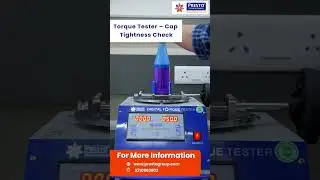 Torque Tester &ndash; How to Check Bottle Cap Tightness | #Presto #CapTesting #QualityControl