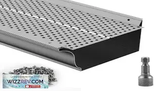 VEVOR Gutter Guard 6 inch Width Aluminum Leaf Filter DIY Gutter Cover
