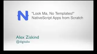 NativeScript Apps from Scratch