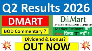 DMART Q2 results 2026 | DMART results today | DMART Share News | Avenue Supermarts Share latest news