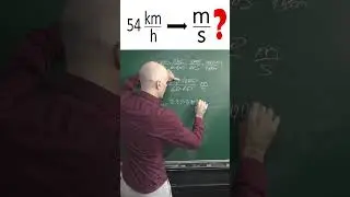COMO PASAR 54 KIL&Oacute;METROS HORA A METROS POR SEGUNDO
