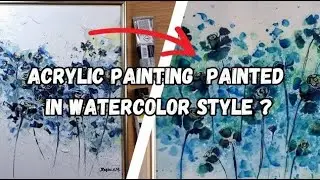 Acrylic vs Watercolor 🎨: Can I Recreate 'Light Breeze'?