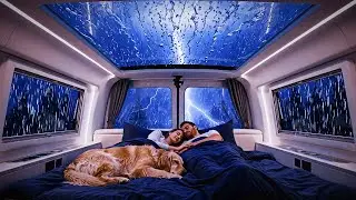 Relaxing Rainstorm Ambience 🌧️💤 Thunder & Raindrops for Deep Sleep, Meditation & Healing