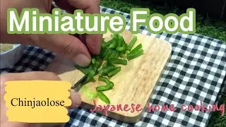 MiniFood Chinjaolose ミニチュア料理 今日は中華で🌼チンジャオロース