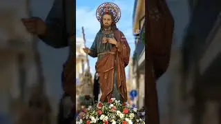 Torremaggiore FG i Santi che accompagnano la processione della Madonna del Rosario 08/10/23