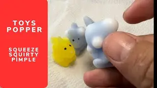 Toys popper | squeeze animals with creamy pimple #4
