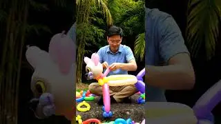 Image create from balloon #creativity #balloon #handmade #craft #skill 24