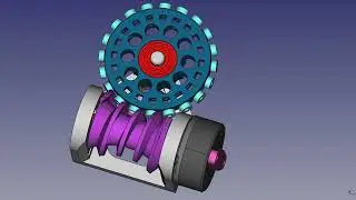 Globoid worm gearbox 20:1 with ball bearings (backdrivable)