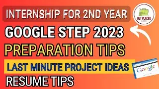 Google STEP Internship 2023-How to prepare for Google Step Intern 2nd year 2025 | Apply Now|(FAST!)
