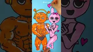 DIY📍Sprunki Oren x Pinki Funny Sticker #papercraft #sprunki #toys