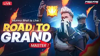New Rank Season Gold to Grandmaster  Live Rank Push - Free Fire Telugu  - Munna Bhai  Live