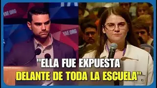&iexcl;La defensa del islam de una estudiante se cae cuando Ben Shapiro la confronta frente a todos!