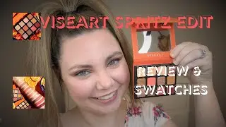 VISEART SPRITZ EDIT EYESHADOW PALETTE REVIEW, SWATCHES, AND EYE LOOK! MY FIRST VISEART PURCHASE!