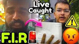 GHATAK Caught Scammer LIVE🚨 F.I.R✅ | Full Insta Live😳