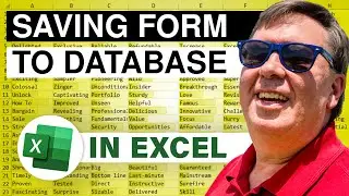 Excel - Saving Form to Database: Episode 1503
