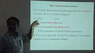 L.1.5 Direct sum and invariant subspace