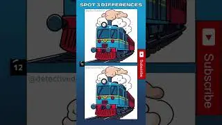 🕵️&zwj;♀️ Spot 3 Differences Challenge! &ndash; 429 🔍 #train