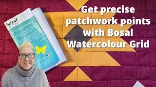 Bosal Watercolour Grid Tutorial  by Tracy Perks, Quilt Pattern Designer