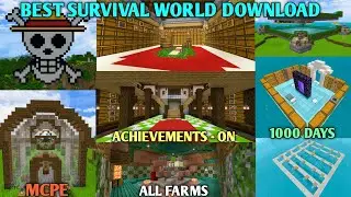 Best Survival World For Minecraft Pocket Edition 1.21 || Best Survival World Download Link