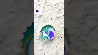 #arttheraphy #bottlecaps #soothing #satisfying #fluidartist #abstractfluidart #diy #fyp #recycling